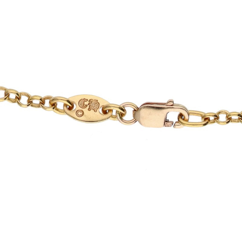 Chrome Hearts 22K Gold Roll Chain Yellow Size 18INCH