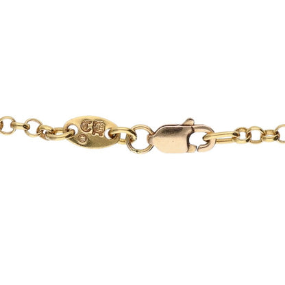 Chrome Hearts 22K Roll Chain Gold Necklace Size 24INCH