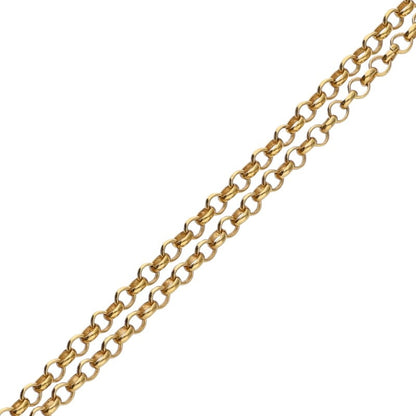 Chrome Hearts 22K Roll Chain Gold Necklace Size 24INCH