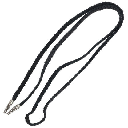 Chrome Hearts Scroll Leather Silver Necklace Size ONE SIZE