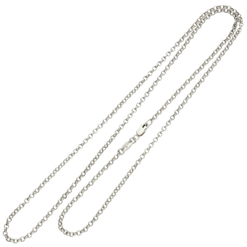 Chrome Hearts 925 Silver Roll Chain Necklace Size 24INCH