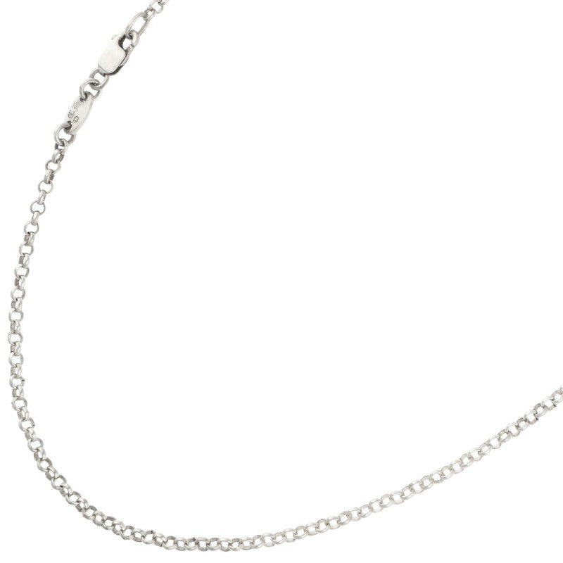Chrome Hearts Roll Chain Silver Necklace Size 24INCH