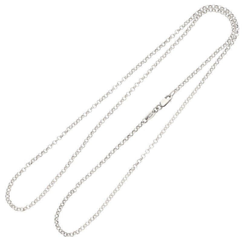 Chrome Hearts Roll Chain Silver Necklace Size 24INCH