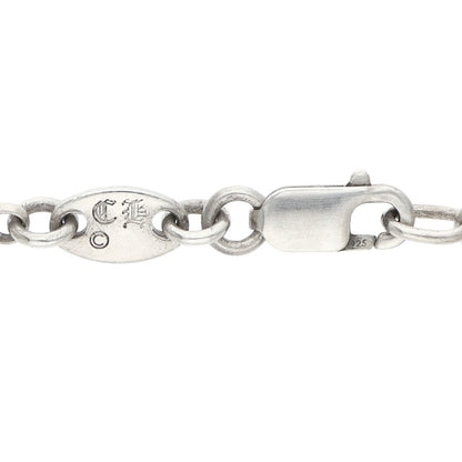 Chrome Hearts Roll Chain Silver Necklace Size 24INCH