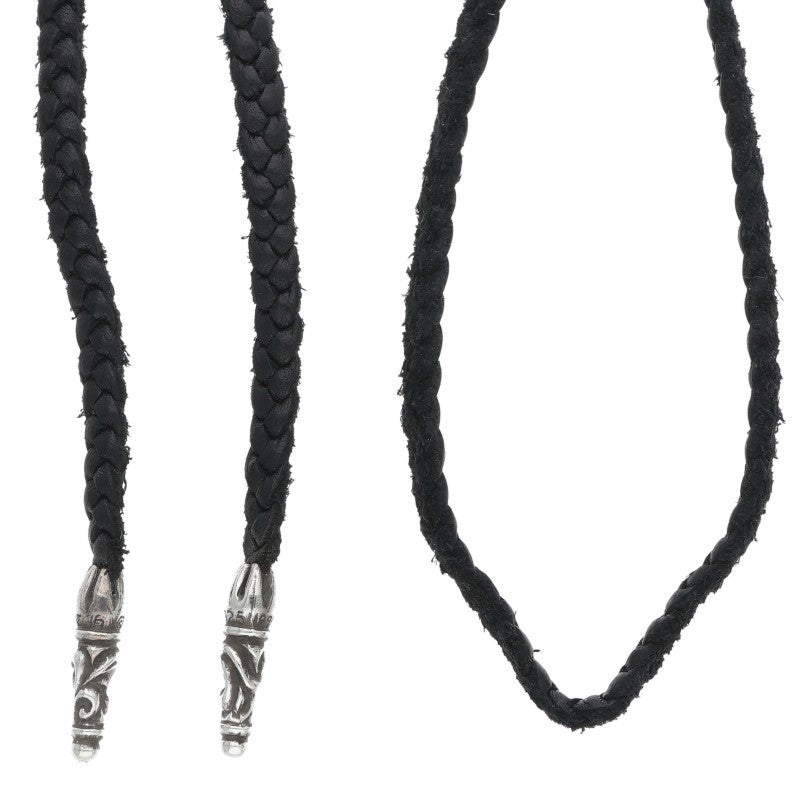 Chrome Hearts Scroll Leather Braid Necklace Size ONE Multi