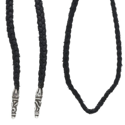 Chrome Hearts Scroll Leather Braid Necklace Size ONE Multi