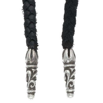 Chrome Hearts Scroll Leather Braid Necklace Size ONE Multi