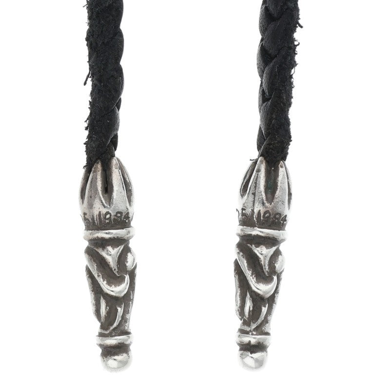 Chrome Hearts Scroll Leather Braid Necklace Size ONE Multi