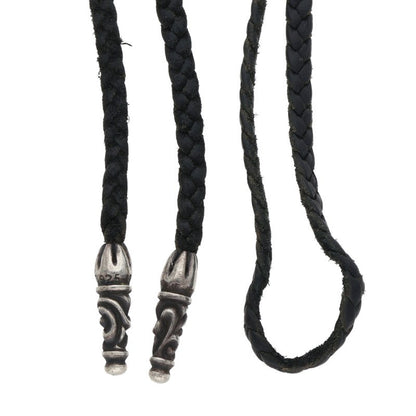 Chrome Hearts SCROLL LEATHER BRAID Necklace Size ONE Multi