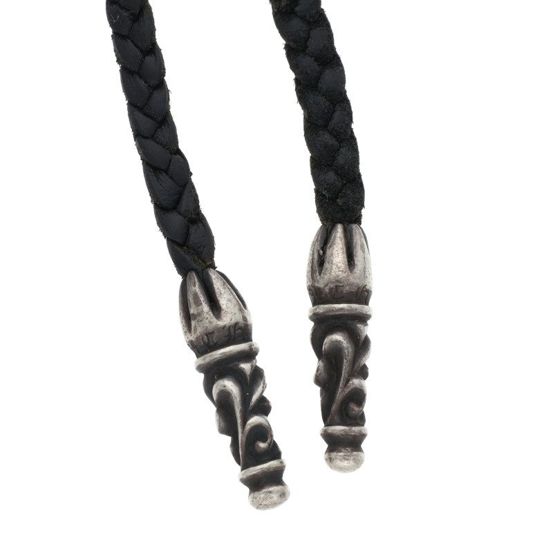 Chrome Hearts SCROLL LEATHER BRAID Necklace Size ONE Multi