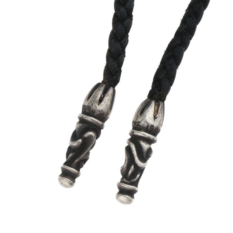 Chrome Hearts SCROLL LEATHER BRAID Necklace Size ONE Multi