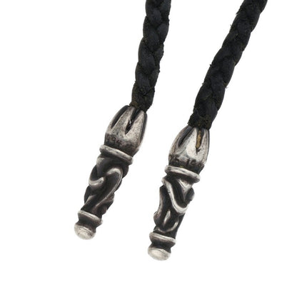 Chrome Hearts SCROLL LEATHER BRAID Necklace Size ONE Multi