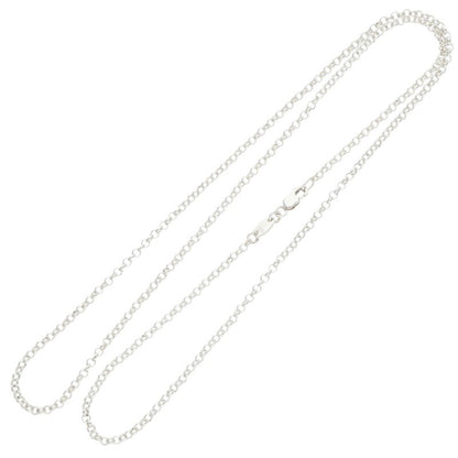 Chrome Hearts Roll Chain Silver Necklace Size 24 Inch