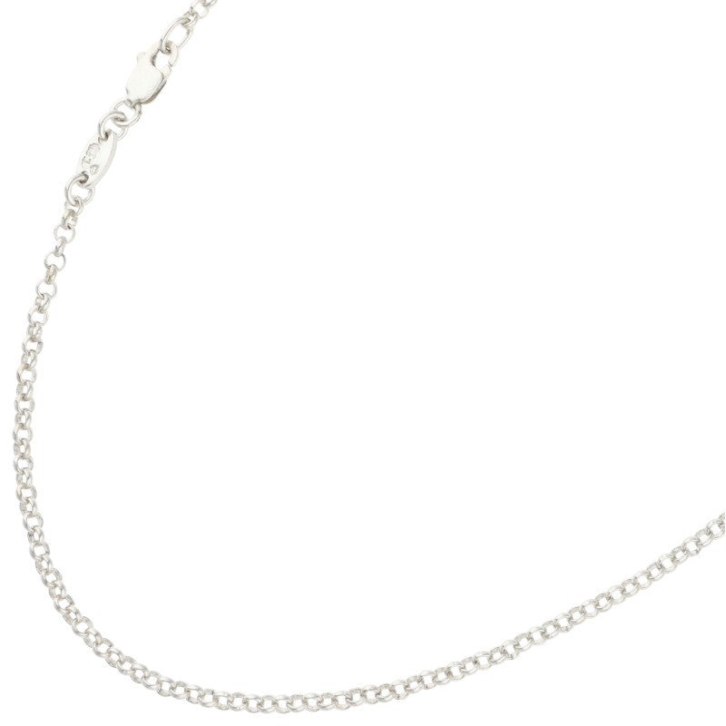 Chrome Hearts Roll Chain Silver Necklace Size 18INCH