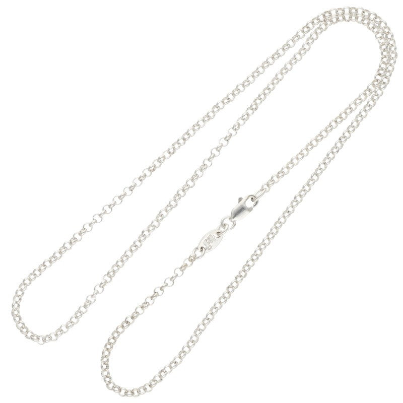 Chrome Hearts Roll Chain Silver Necklace Size 18INCH