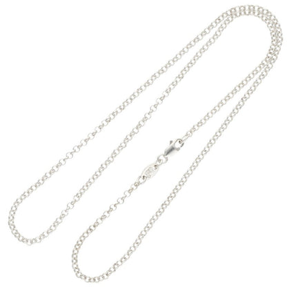 Chrome Hearts Roll Chain Silver Necklace Size 18INCH