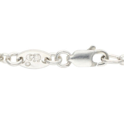 Chrome Hearts Roll Chain Silver Necklace Size 18INCH