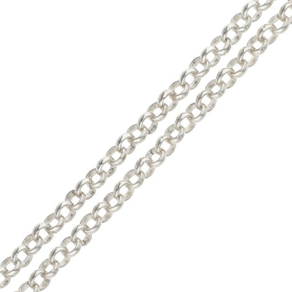 Chrome Hearts Roll Chain Silver Necklace Size 18INCH