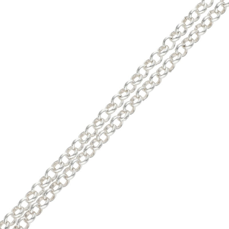 Chrome Hearts Silver Roll Chain Necklace Size 20INCH