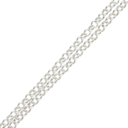 Chrome Hearts Silver Roll Chain Necklace Size 20INCH