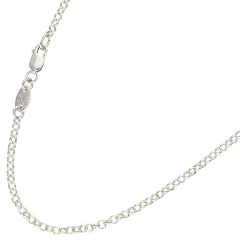 Chrome Hearts Silver Roll Chain Necklace Size 16 Inch