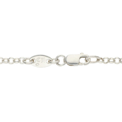Chrome Hearts Silver Roll Chain Necklace Size 16 Inch