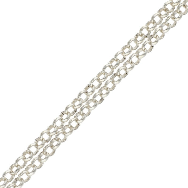 Chrome Hearts Silver Roll Chain Necklace Size 16 Inch