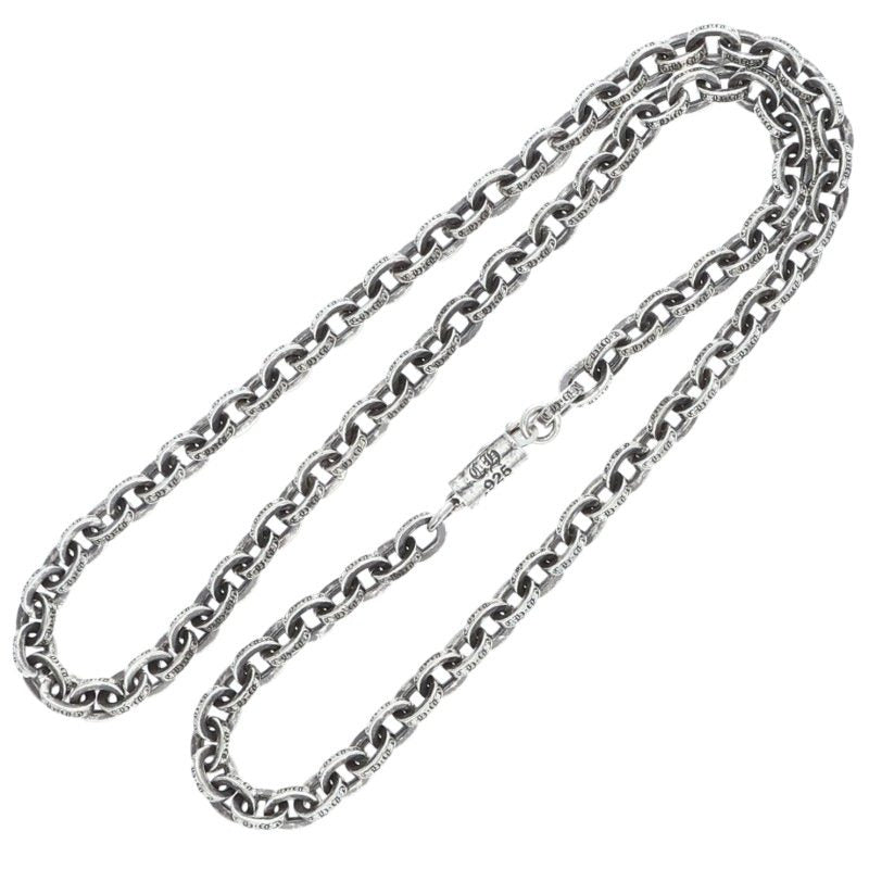 Chrome Hearts PAPER CHAIN 18 Silver Necklace Size 18INCH