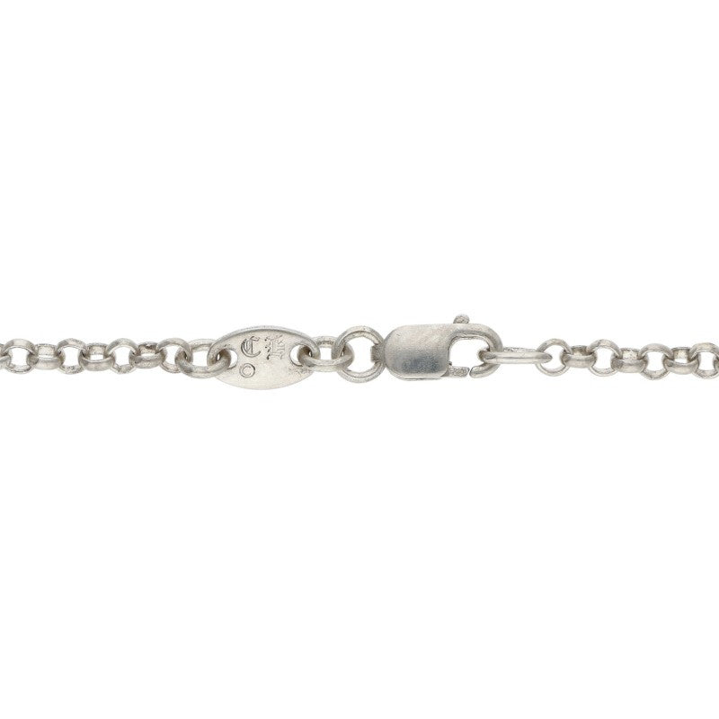 Chrome Hearts Silver Roll Chain Necklace Size 18INCH