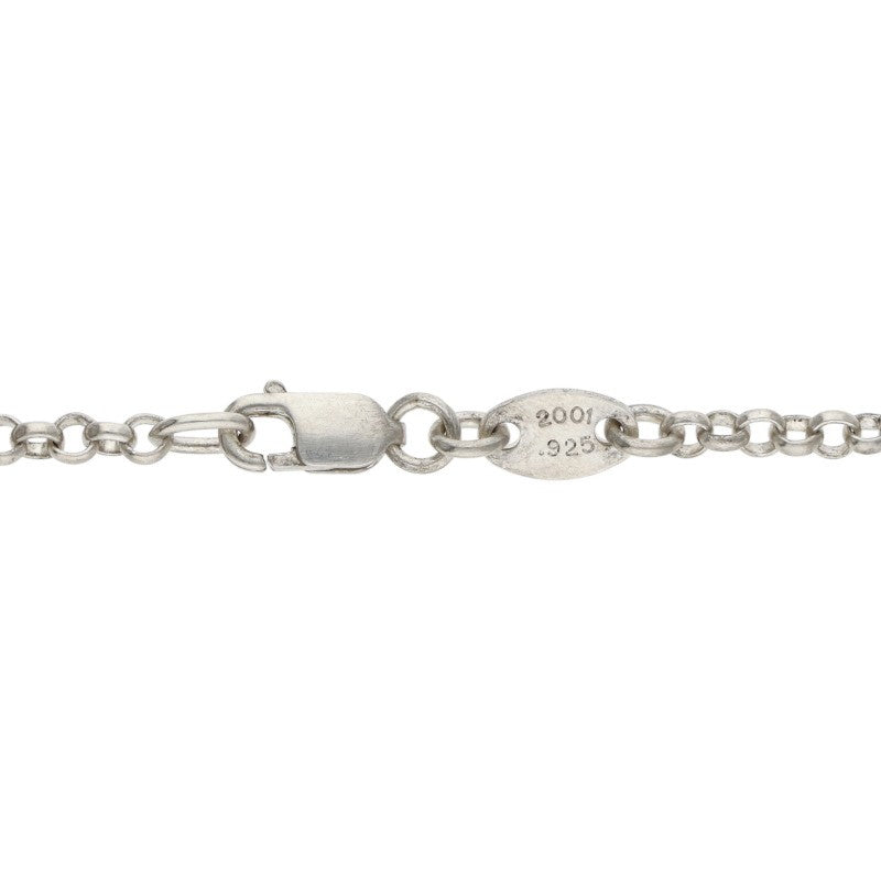 Chrome Hearts Silver Roll Chain Necklace Size 18INCH