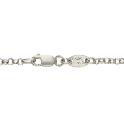 Chrome Hearts Silver Roll Chain Necklace Size 18INCH