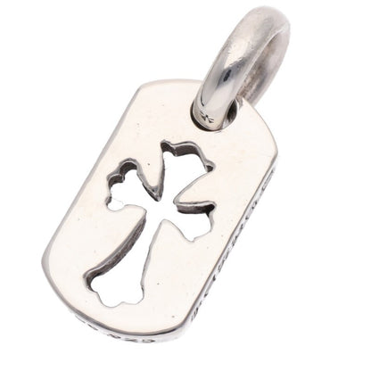 Chrome Hearts 925 Silver Tiny Cutout Tag Charm Size ONE SIZE