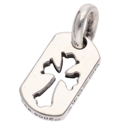 Chrome Hearts 925 Silver Tiny Cutout Tag Charm Size ONE SIZE