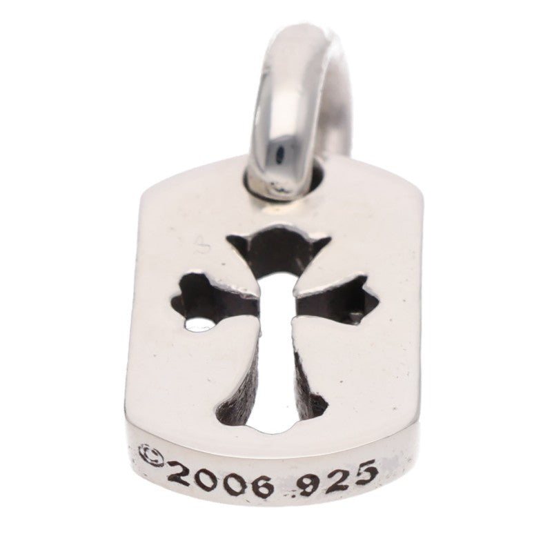 Chrome Hearts 925 Silver Tiny Cutout Tag Charm Size ONE SIZE