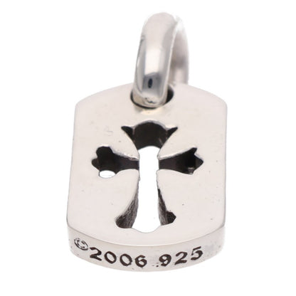 Chrome Hearts 925 Silver Tiny Cutout Tag Charm Size ONE SIZE