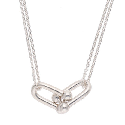 TIFFANY&Co. 925 Silver HardWear Chain Necklace Size 24INCH
