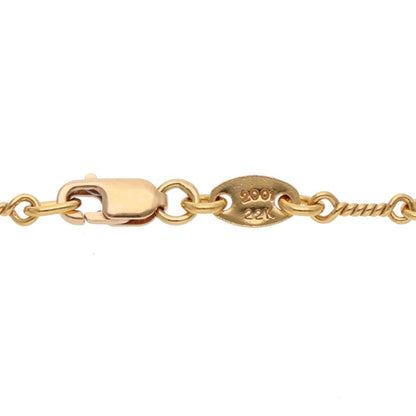 Chrome Hearts 22K Twist Chain Necklace Size 18INCH