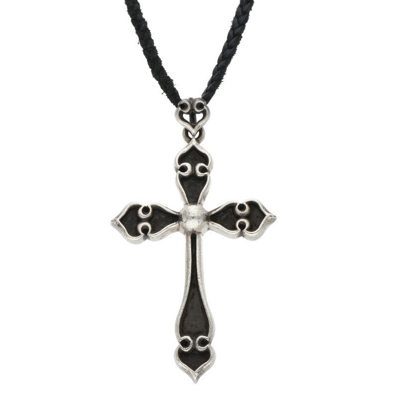 Chrome Hearts SPADE CROSS Pendant Silver/Black