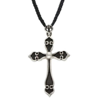 Chrome Hearts SPADE CROSS Pendant Silver/Black