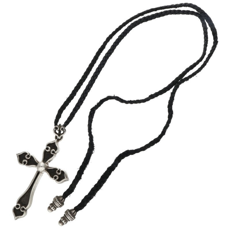 Chrome Hearts SPADE CROSS Pendant Silver/Black
