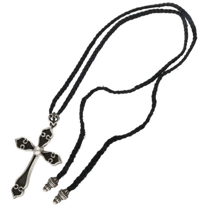 Chrome Hearts SPADE CROSS Pendant Silver/Black