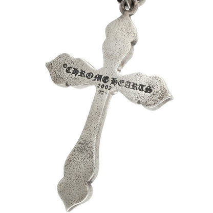 Chrome Hearts SPADE CROSS Pendant Silver/Black