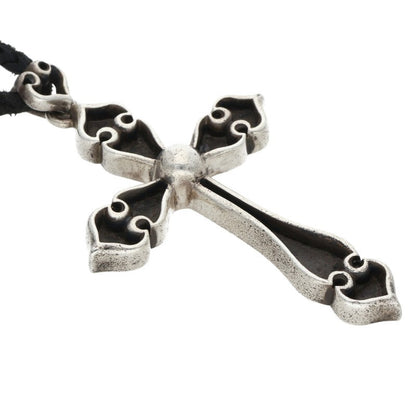 Chrome Hearts SPADE CROSS Pendant Silver/Black