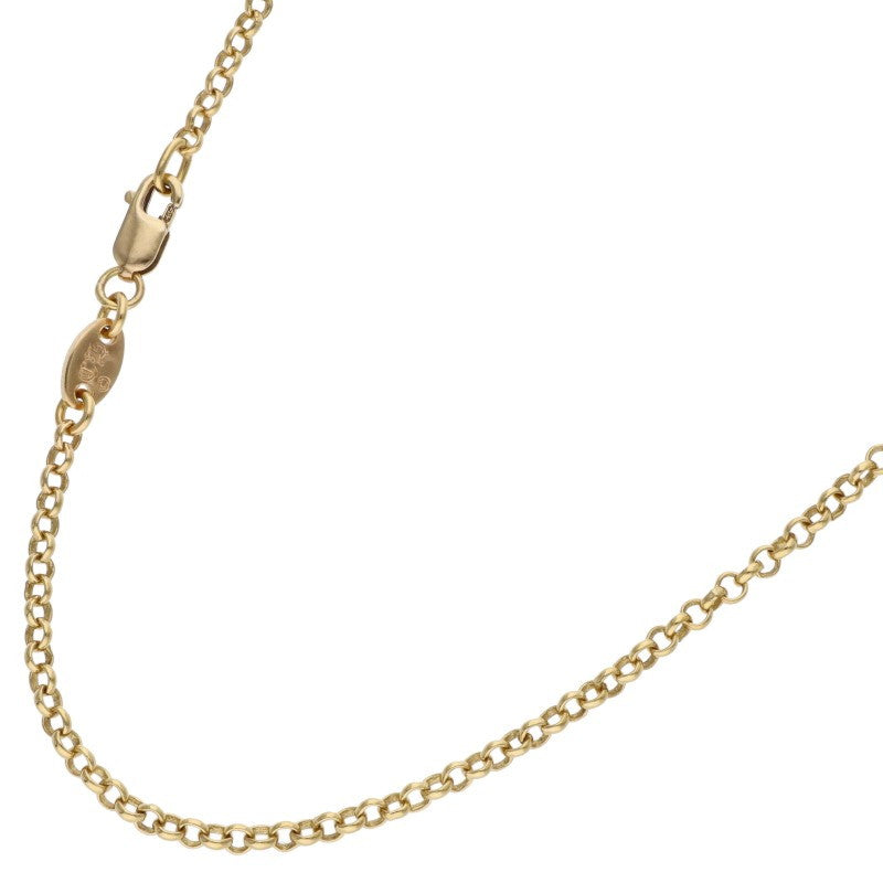 Chrome Hearts 22K Roll Chain Gold Necklace Size 18INCH