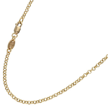 Chrome Hearts 22K Roll Chain Gold Necklace Size 18INCH