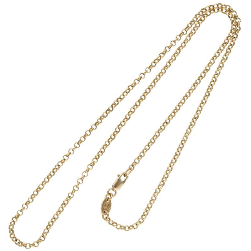 Chrome Hearts 22K Roll Chain Gold Necklace Size 18INCH