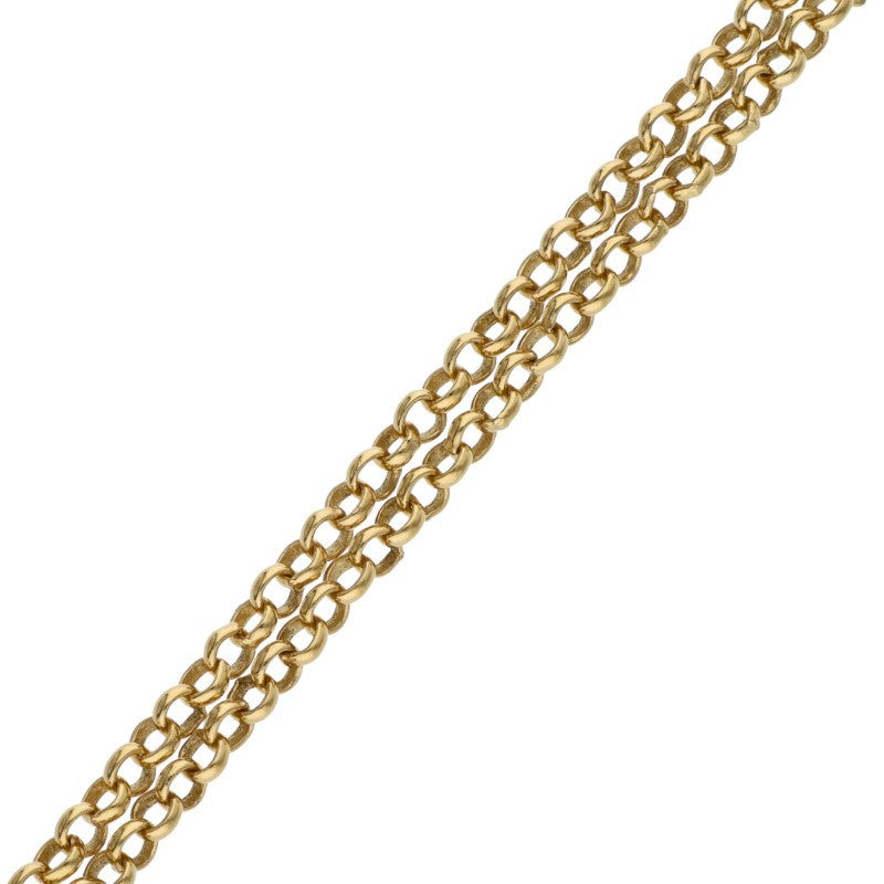 Chrome Hearts 22K Roll Chain Gold Necklace Size 18INCH
