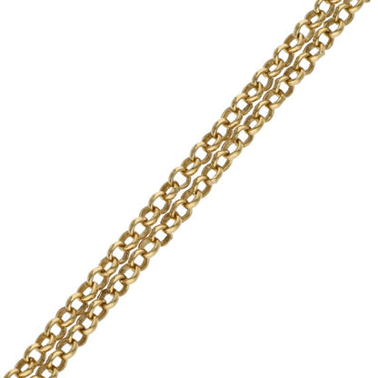 Chrome Hearts 22K Roll Chain Gold Necklace Size 18INCH