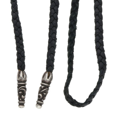 Chrome Hearts Scroll Leather Braid Necklace Size ONE SIZE