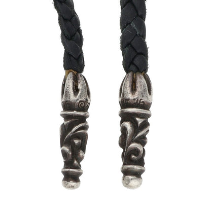 Chrome Hearts Scroll Leather Braid Necklace Size ONE SIZE